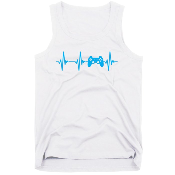 Heartbeat Of A Gamer Gaming Gamer Tank Top