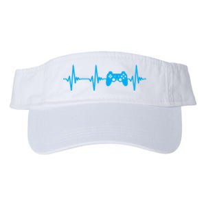 Heartbeat Of A Gamer Gaming Gamer Valucap Bio-Washed Visor