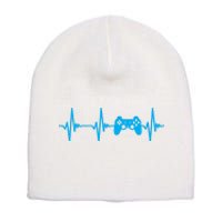 Heartbeat Of A Gamer Gaming Gamer Short Acrylic Beanie