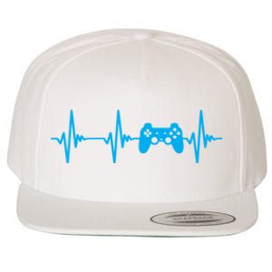 Heartbeat Of A Gamer Gaming Gamer Wool Snapback Cap