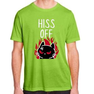 Hiss Off Angry Cat Funny Cat Adult ChromaSoft Performance T-Shirt