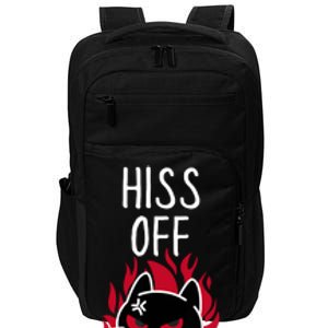 Hiss Off Angry Cat Funny Cat Impact Tech Backpack