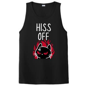 Hiss Off Angry Cat Funny Cat PosiCharge Competitor Tank