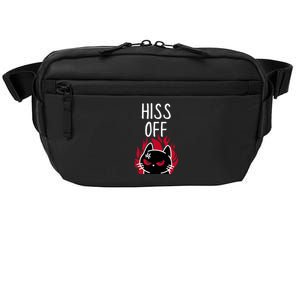 Hiss Off Angry Cat Funny Cat Crossbody Pack