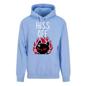 Hiss Off Angry Cat Funny Cat Unisex Surf Hoodie