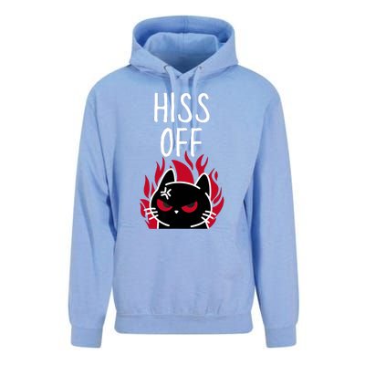 Hiss Off Angry Cat Funny Cat Unisex Surf Hoodie