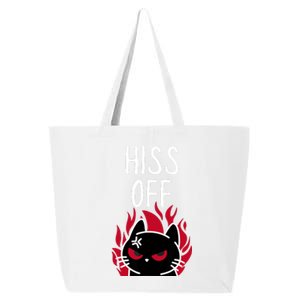 Hiss Off Angry Cat Funny Cat 25L Jumbo Tote