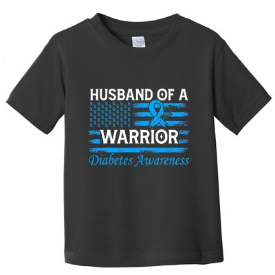 Husband of a Warrior Type 1 Diabetes Awareness Ribbon Toddler T-Shirt