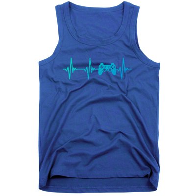 Heartbeat Of A Gamer Cute Gift Gamer Gift Cute Gift Tank Top