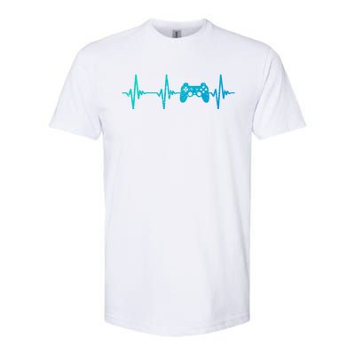 Heartbeat Of A Gamer Cute Gift Gamer Gift Cute Gift Softstyle CVC T-Shirt