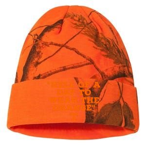 Hell Of A Day To Wear The Orange Kati Licensed 12" Camo Beanie