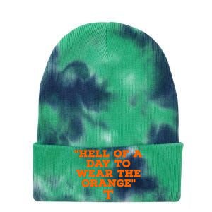 Hell Of A Day To Wear The Orange Tie Dye 12in Knit Beanie