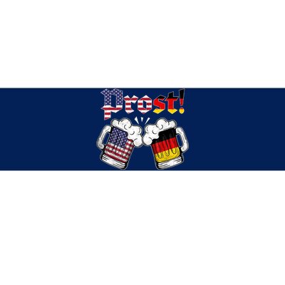 Happy Oktoberfest American German Munich Flag Prost Bumper Sticker