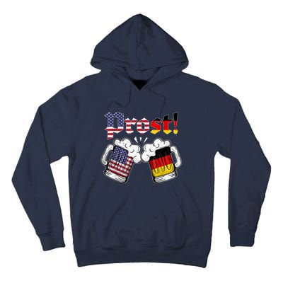 Happy Oktoberfest American German Munich Flag Prost Tall Hoodie