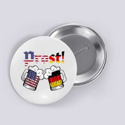 Happy Oktoberfest American German Munich Flag Prost Button