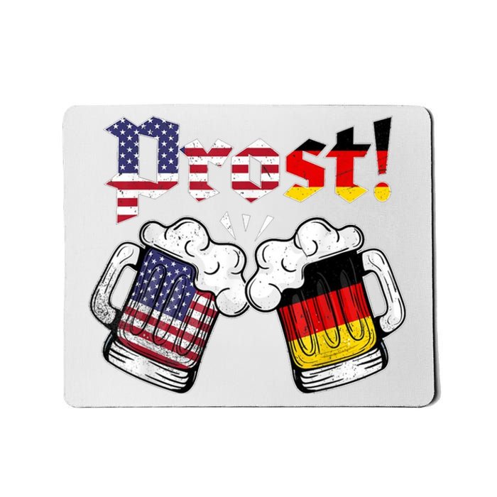 Happy Oktoberfest American German Munich Flag Prost Mousepad