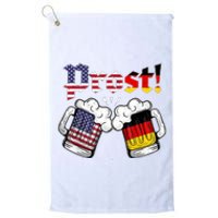 Happy Oktoberfest American German Munich Flag Prost Platinum Collection Golf Towel