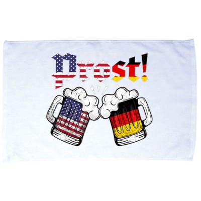 Happy Oktoberfest American German Munich Flag Prost Microfiber Hand Towel