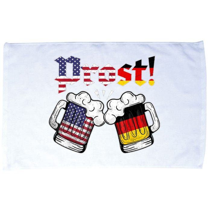 Happy Oktoberfest American German Munich Flag Prost Microfiber Hand Towel