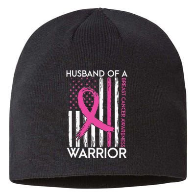 Husband Of A Warrior Breast Cancer Awareness Support Squad Sustainable Beanie