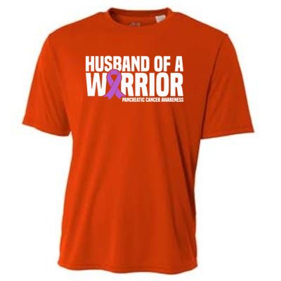 Husband Of A Warrior Pancreatic Cancer Awareness Gift Cooling Performance Crew T-Shirt