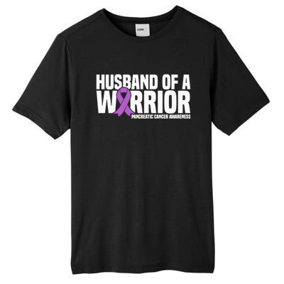 Husband Of A Warrior Pancreatic Cancer Awareness Gift Tall Fusion ChromaSoft Performance T-Shirt