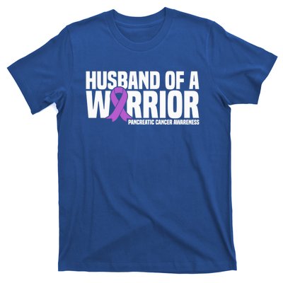 Husband Of A Warrior Pancreatic Cancer Awareness Gift T-Shirt