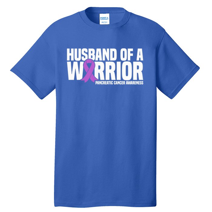 Husband Of A Warrior Pancreatic Cancer Awareness Gift Tall T-Shirt