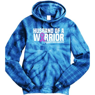 Husband Of A Warrior Pancreatic Cancer Awareness Gift Tie Dye Hoodie