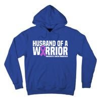 Husband Of A Warrior Pancreatic Cancer Awareness Gift Tall Hoodie