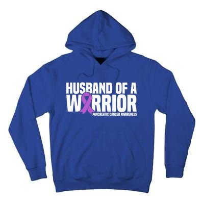 Husband Of A Warrior Pancreatic Cancer Awareness Gift Tall Hoodie