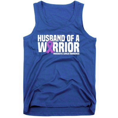 Husband Of A Warrior Pancreatic Cancer Awareness Gift Tank Top