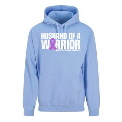 Husband Of A Warrior Pancreatic Cancer Awareness Gift Unisex Surf Hoodie