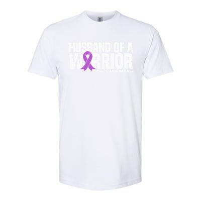 Husband Of A Warrior Pancreatic Cancer Awareness Gift Softstyle® CVC T-Shirt