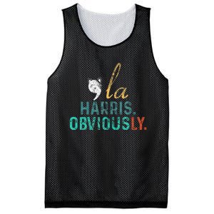 Harris Obviously. A Vote For 2024 Kamala Harris Mesh Reversible Basketball Jersey Tank