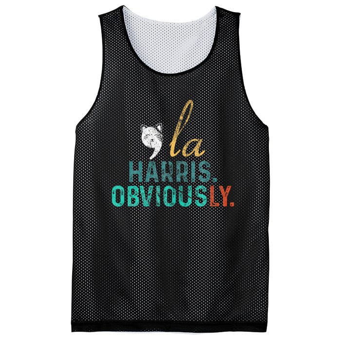 Harris Obviously. A Vote For 2024 Kamala Harris Mesh Reversible Basketball Jersey Tank