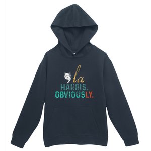 Harris Obviously. A Vote For 2024 Kamala Harris Urban Pullover Hoodie