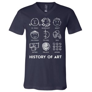 History Of Art For Teachers, Students Love Art V-Neck T-Shirt