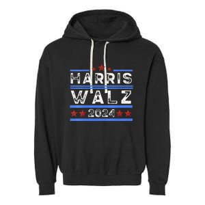 Harris. Obviously. A Vote For 2024 President Kamala Harris Garment-Dyed Fleece Hoodie