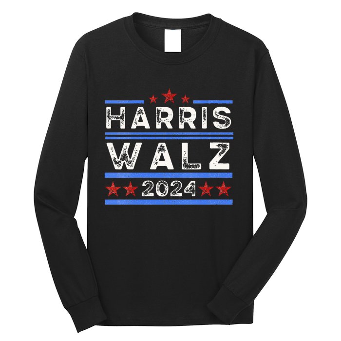 Harris. Obviously. A Vote For 2024 President Kamala Harris Long Sleeve Shirt