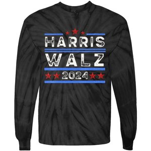 Harris. Obviously. A Vote For 2024 President Kamala Harris Tie-Dye Long Sleeve Shirt