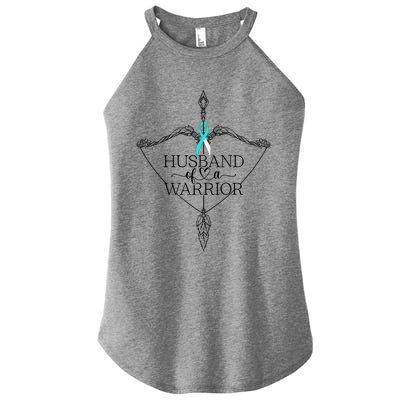 Husband Of A Warrior Cervical Cancer Awareness Support Squad Gift Women's Perfect Tri Rocker Tank