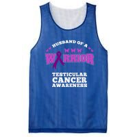 Husband Of A Warrior Testicular Cancer Awareness Great Gift Mesh Reversible Basketball Jersey Tank