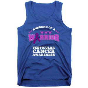 Husband Of A Warrior Testicular Cancer Awareness Great Gift Tank Top