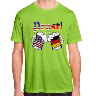 Happy Oktoberfest American German Munich Flag Prost Adult ChromaSoft Performance T-Shirt