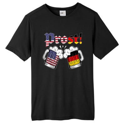 Happy Oktoberfest American German Munich Flag Prost Tall Fusion ChromaSoft Performance T-Shirt