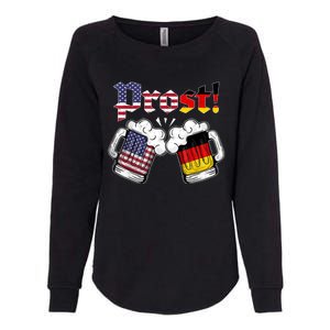 Happy Oktoberfest American German Munich Flag Prost Womens California Wash Sweatshirt