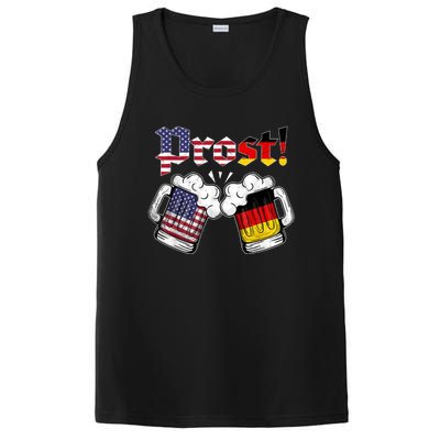 Happy Oktoberfest American German Munich Flag Prost PosiCharge Competitor Tank