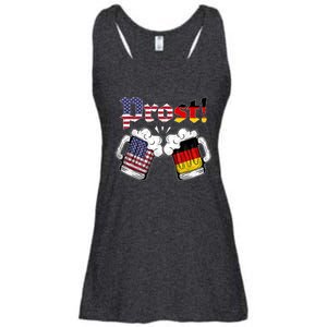 Happy Oktoberfest American German Munich Flag Prost Ladies Essential Flowy Tank