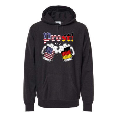 Happy Oktoberfest American German Munich Flag Prost Premium Hoodie